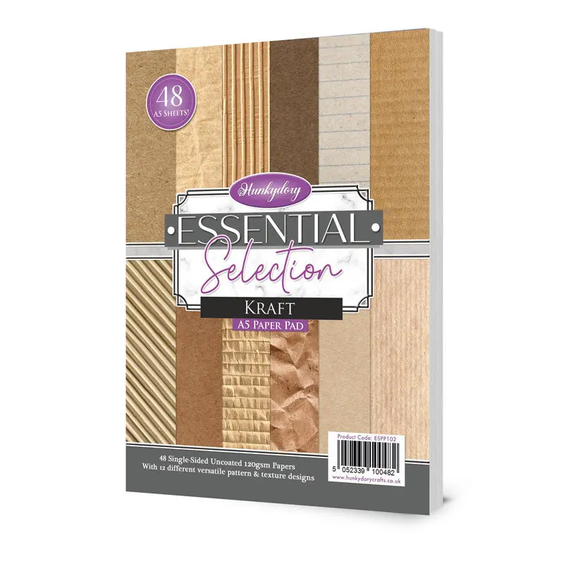 Hunkydory Essential Selection Paper Pad - Kraft 1
