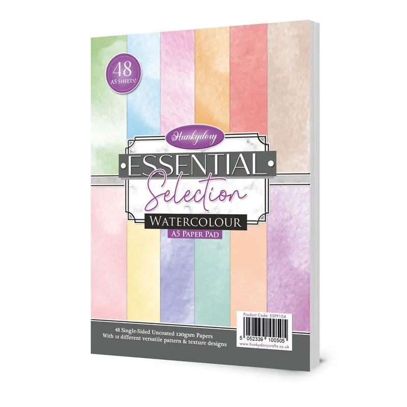 Hunkydory Essential Selection Paper Pad - Watercolour 1
