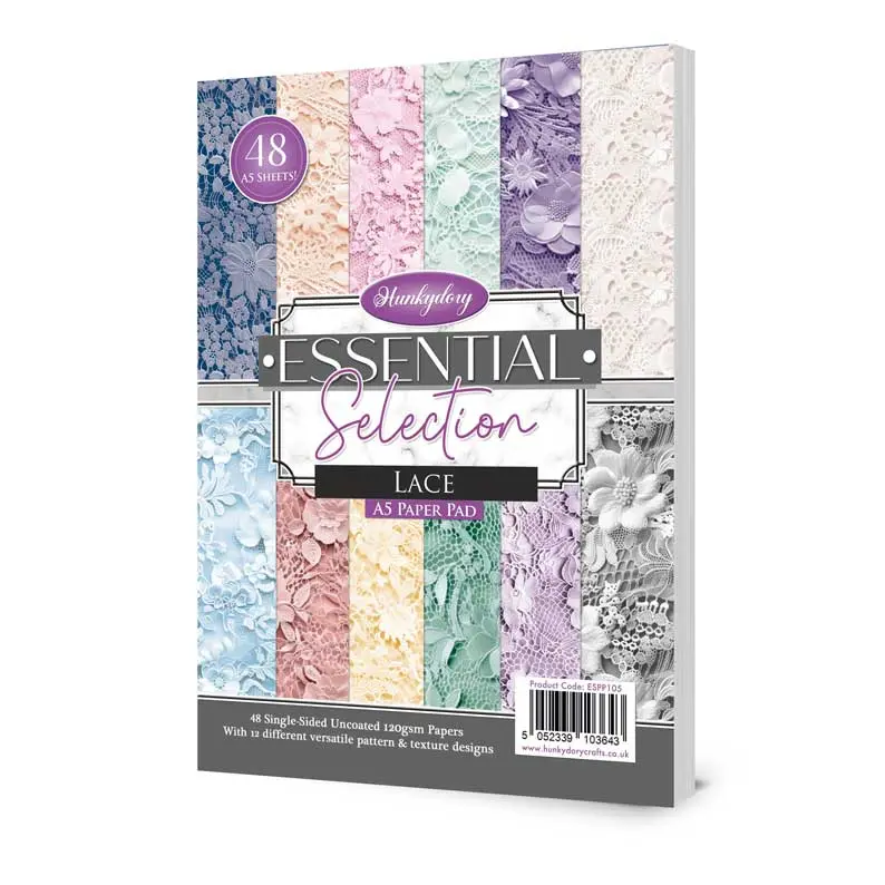 Hunkydory Essential Selection Paper Pad - Lace 1