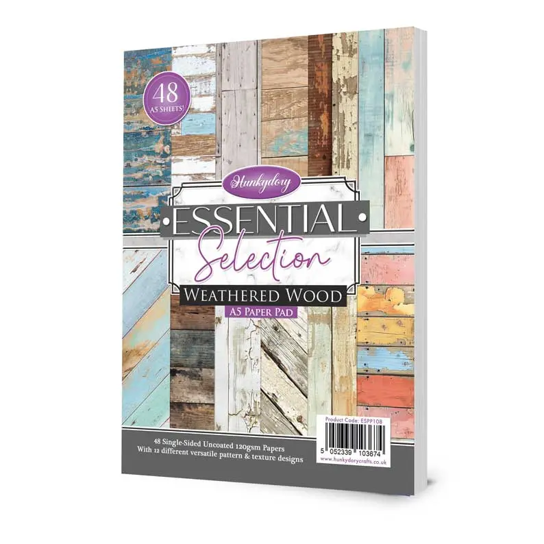 Hunkydory Essential Selection Paper Pad - Weathered Wood 1