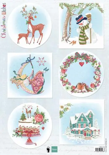 Christmas Wishes Deer A4 Cutting Sheet 1