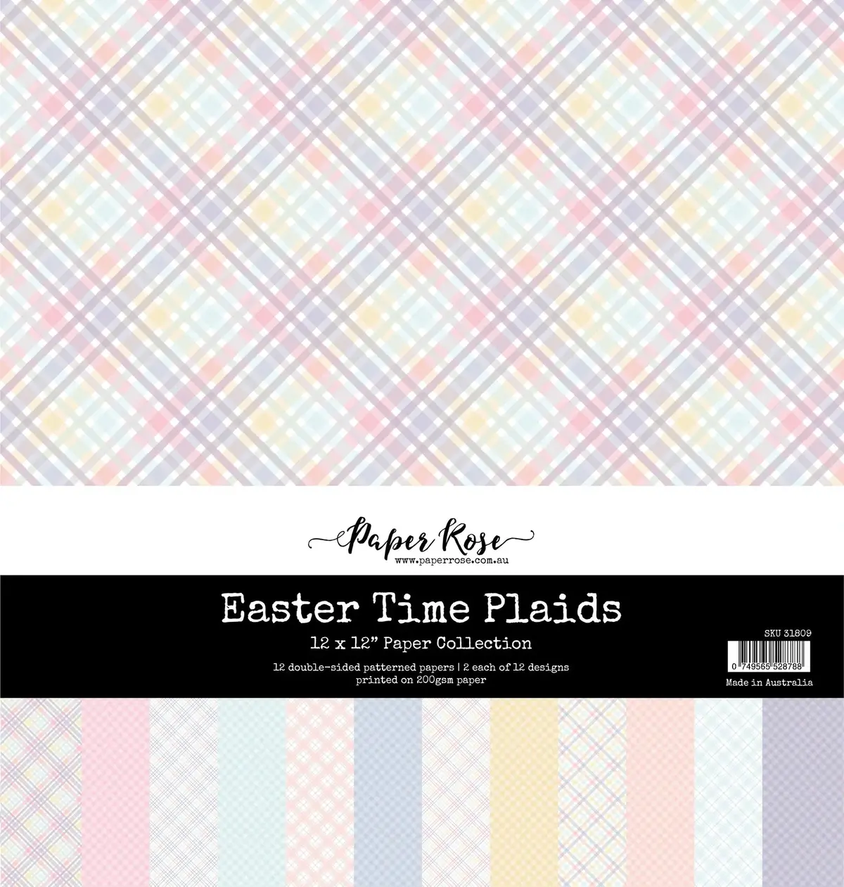 Easter Time Plaids 12X12 Paper Collection 31809 1