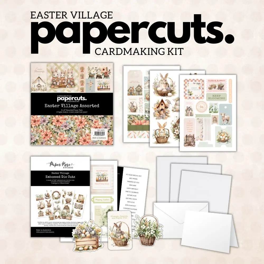 Easter Village Papercuts Cardmaking Kit 34131 1