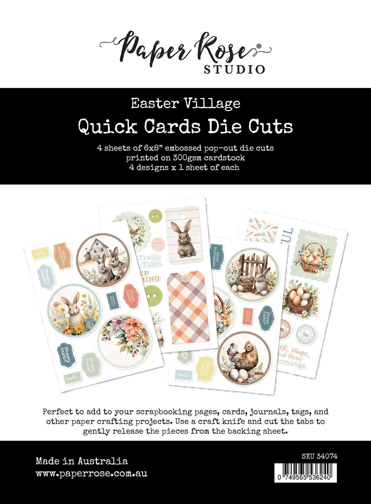 Easter Village Quick Cards Die Cut 34074 1