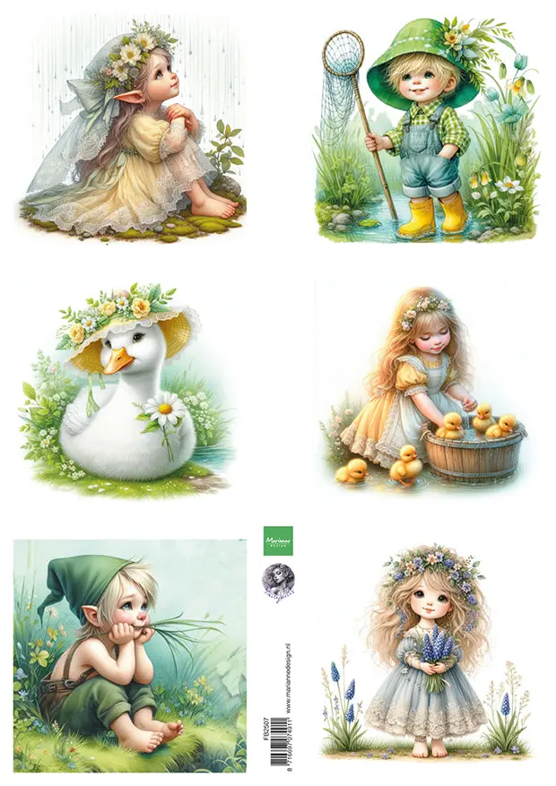 Marianne Design A4 Cutting Sheet - Cosy Spring By Fairybells 1