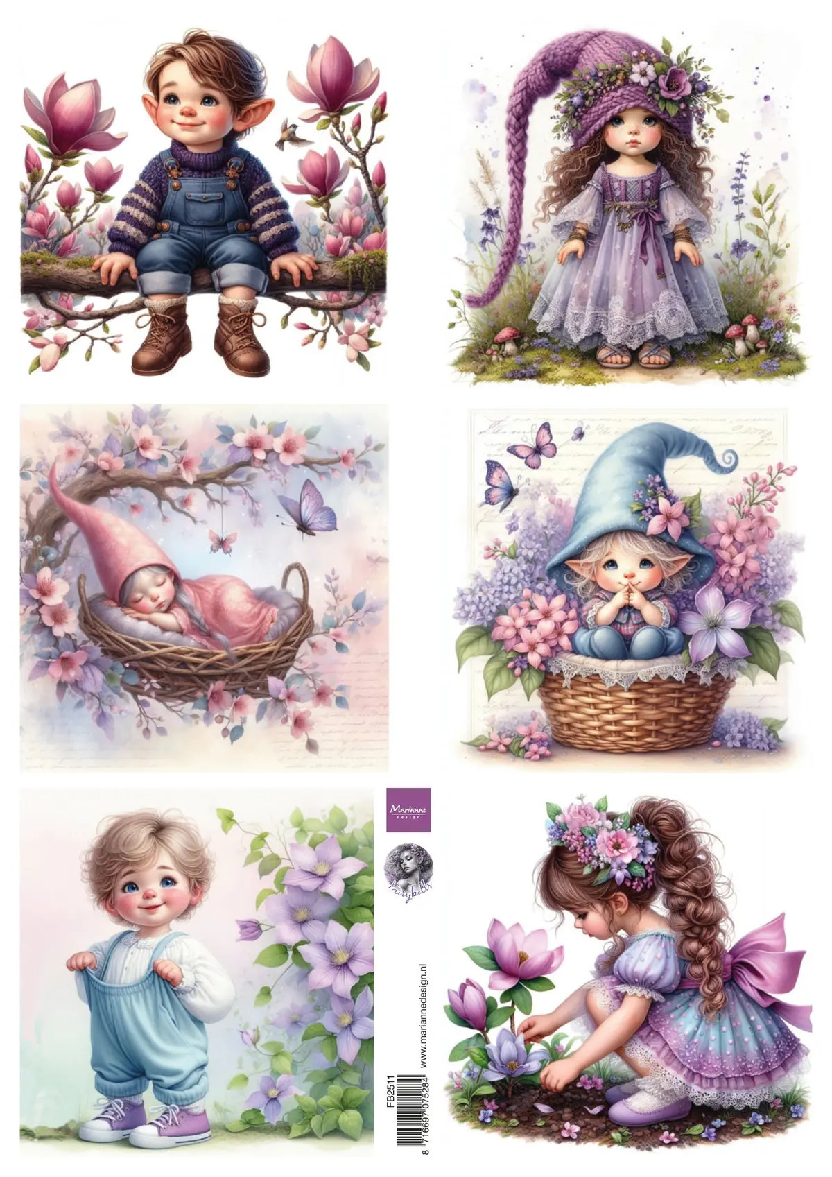Marianne Design A4 Cutting Sheet - Magical Garden By Fairybells 1