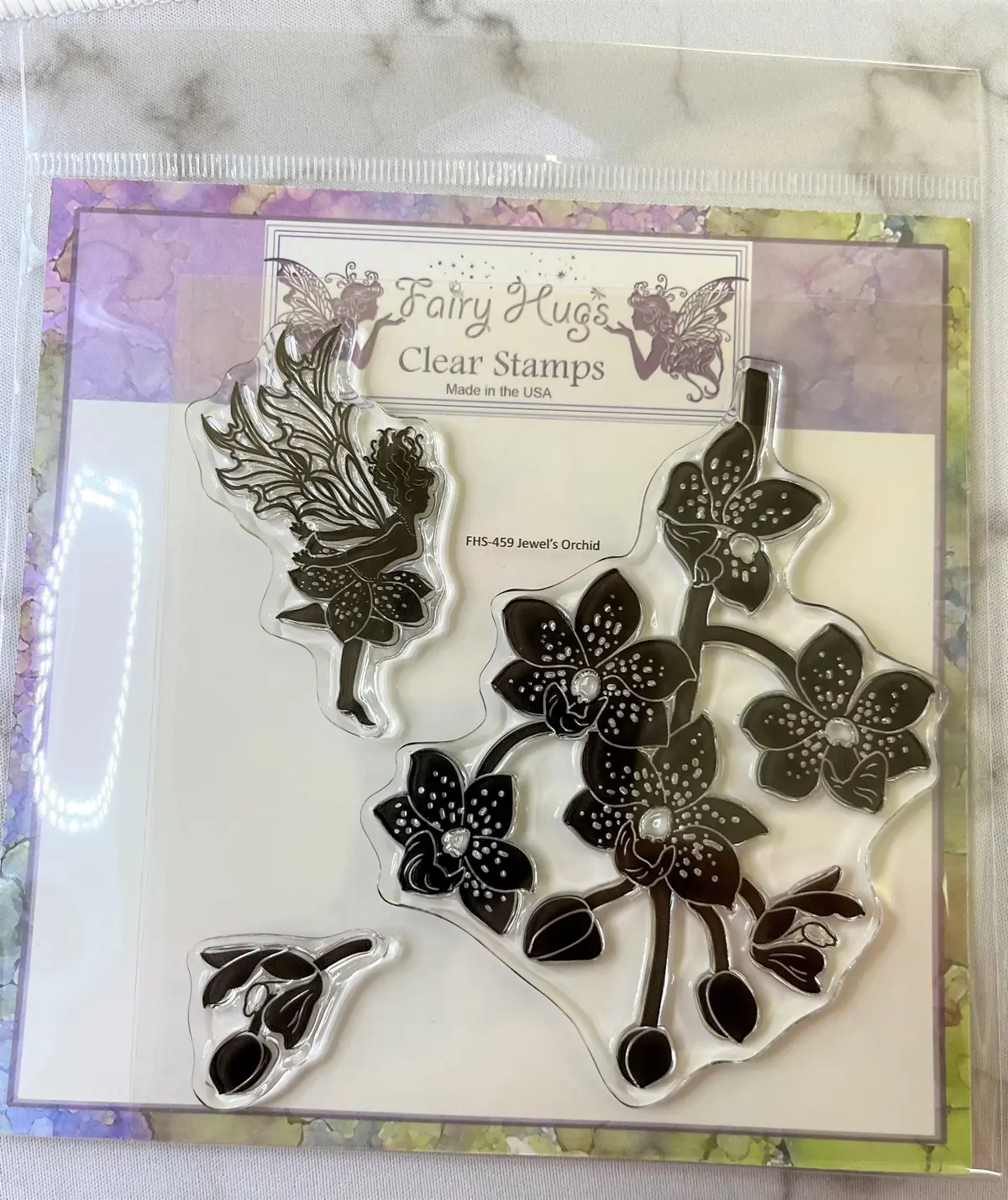 Fairy Hugs Stamps - Jewel's Orchid 1