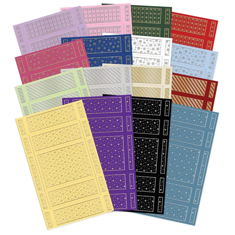 Christmas Foiled Pattern Kinetic Cards 1