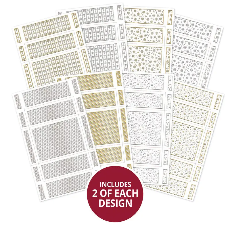 Festive Foiled Pattern Kinetic Cards - Ink Me! Selection 1