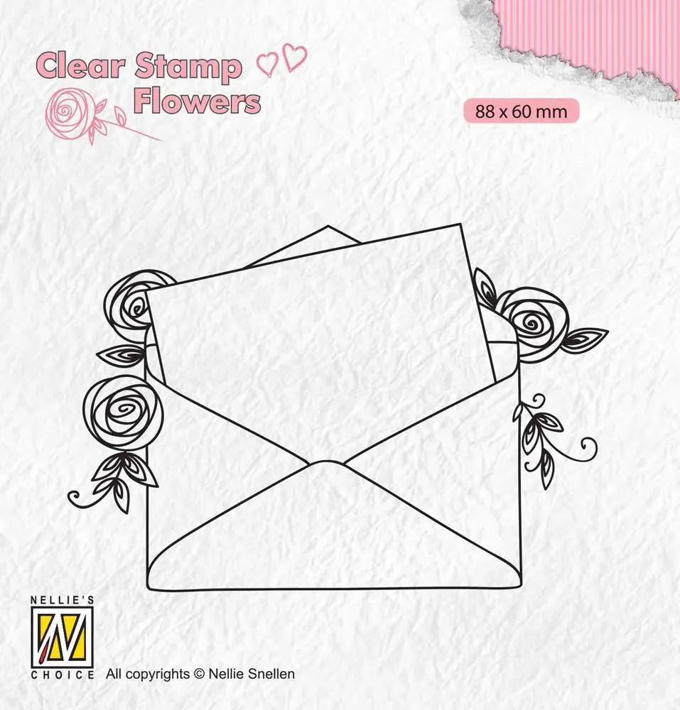 Clear Stamps Flowers Love Letter 1