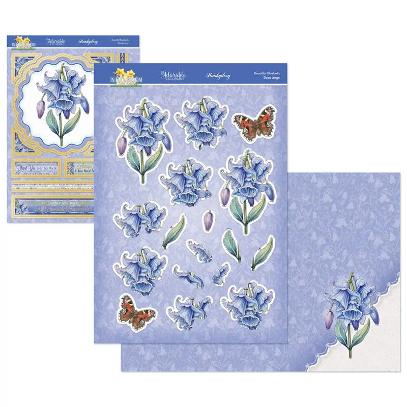 In Full Bloom - Floral Delights Deco-Large Set - Beautiful Bluebells 1
