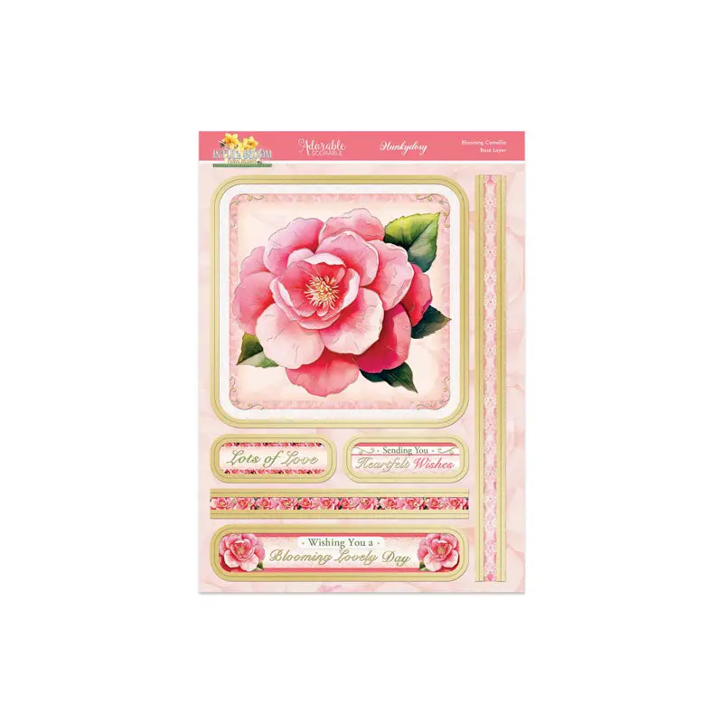 In Full Bloom - Floral Delights Deco-Large Set - Blooming Camelia 2