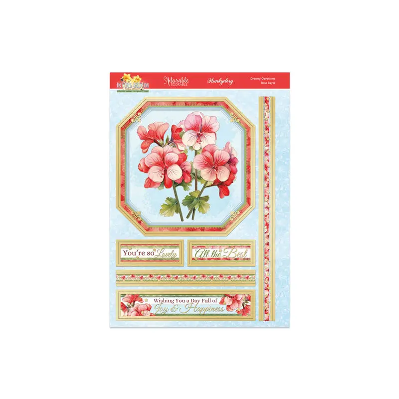 In Full Bloom - Floral Delights Deco-Large Set - Dreamy Geraniums 2