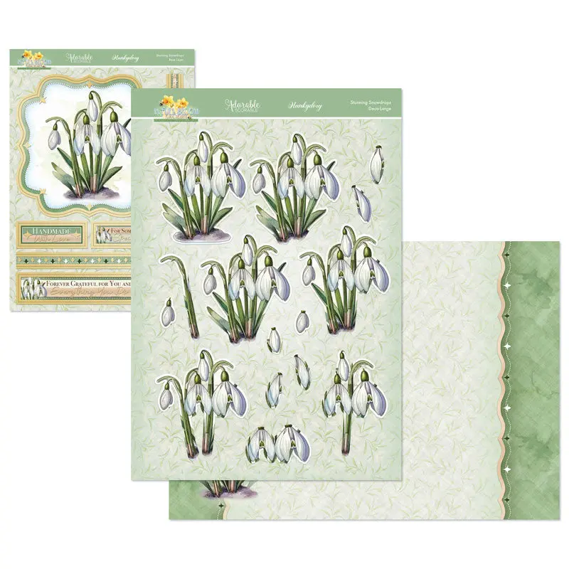 In Full Bloom - Floral Delights Deco-Large Set - Stunning Snowdrops 1