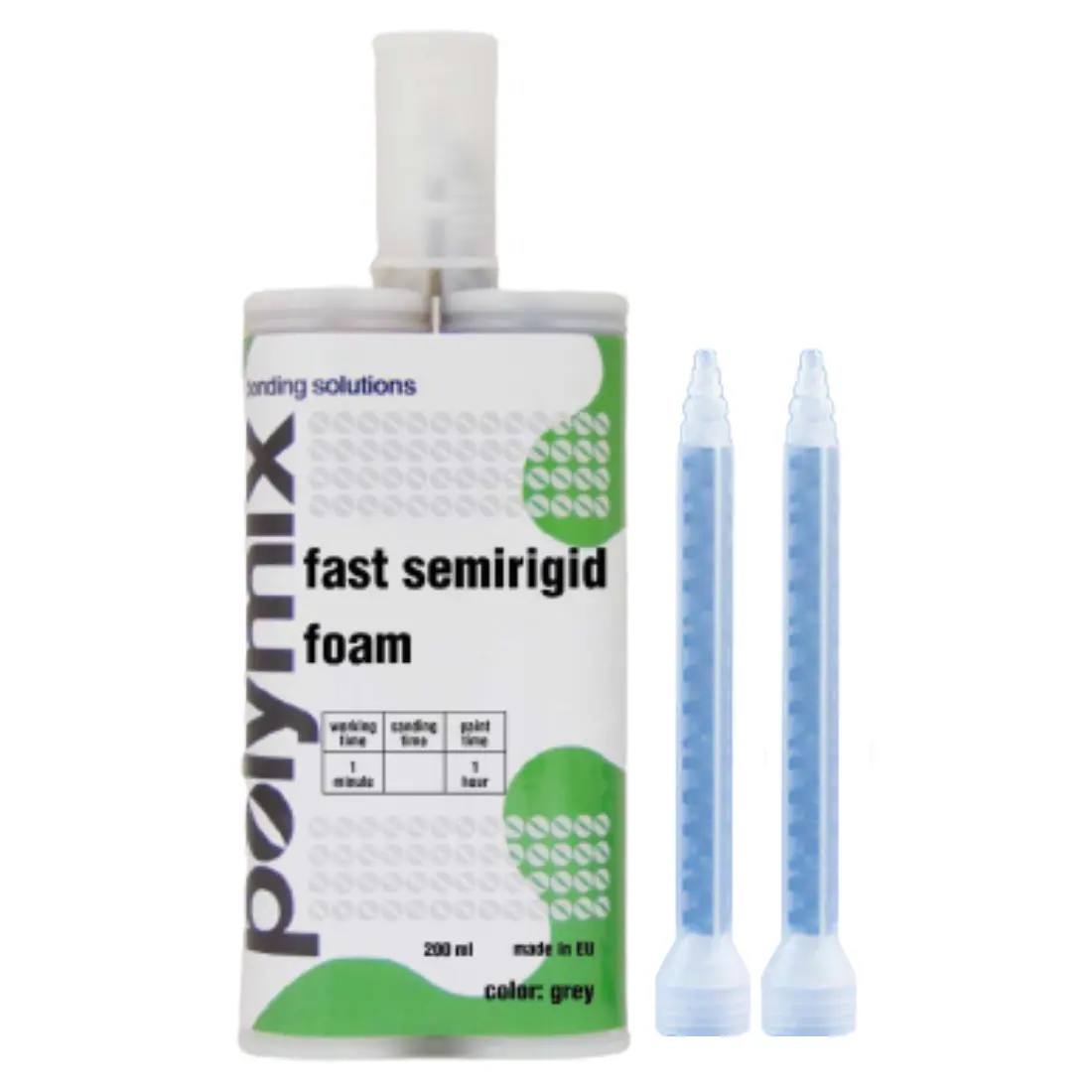 Polymix Fast Semi-Rigid Foam - Grey (200Ml) 1