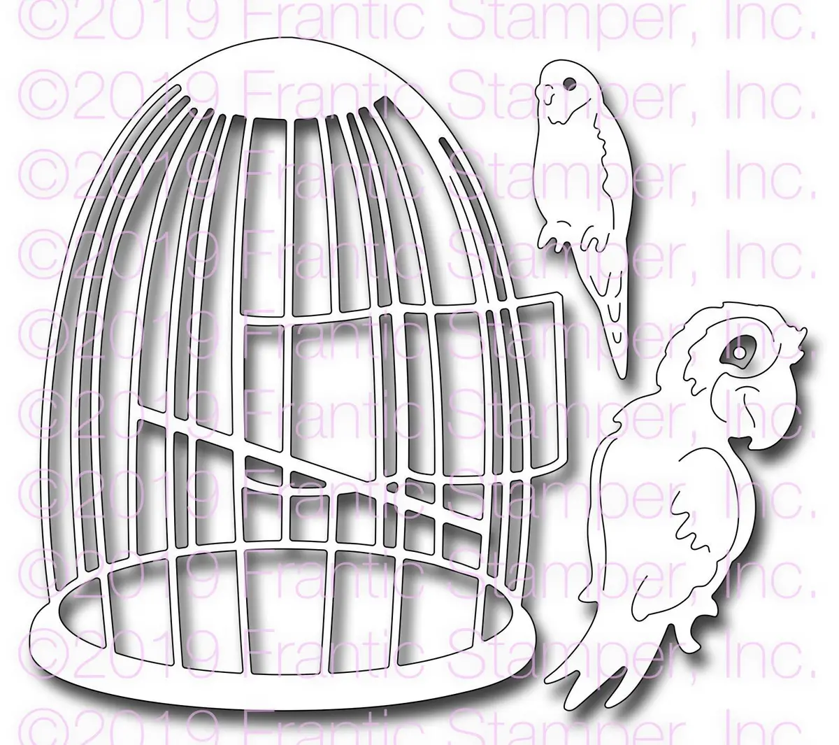 Frantic Stamper Precision Die - Feathered Friends 1