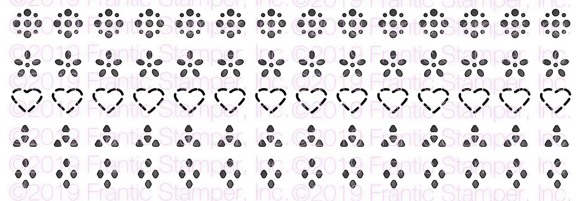 Frantic Stamper Precision Die - Create A Background Strips 1