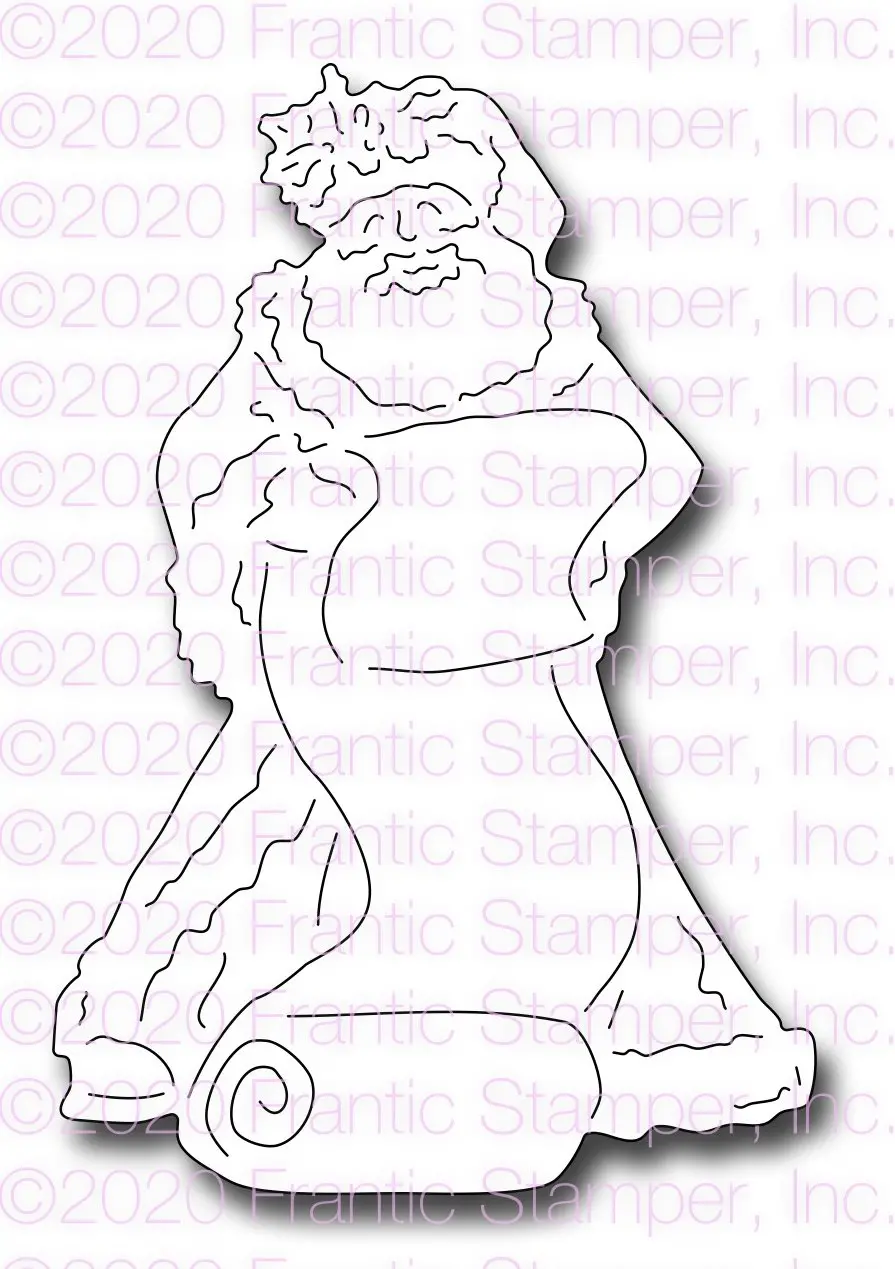 Frantic Stamper Precision Die - Santa's List 1