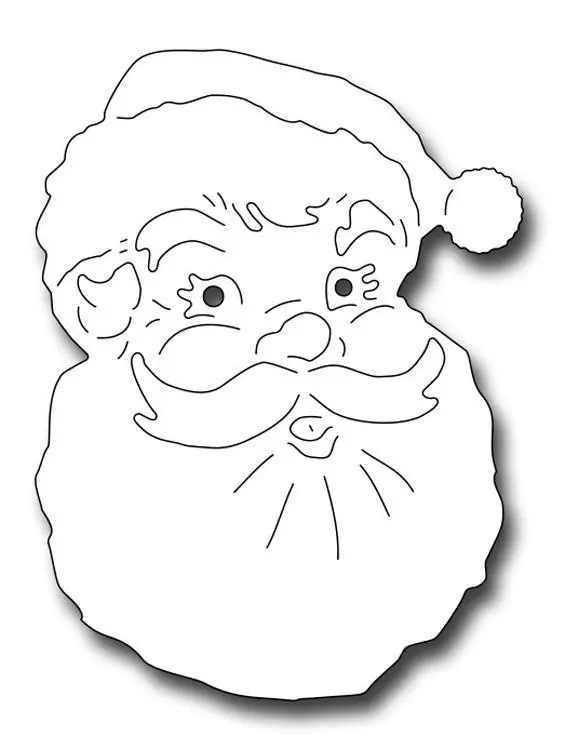 Frantic Stamper Precision Die - Jolly Santa Face 1