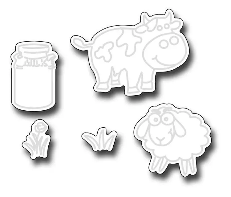 Frantic Stamper Precision Die - Party Animals 1