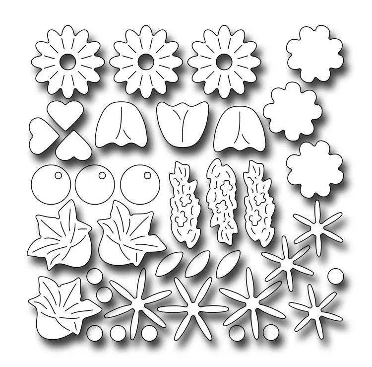 Frantic Stamper Precision Die - Floral Confetti 1