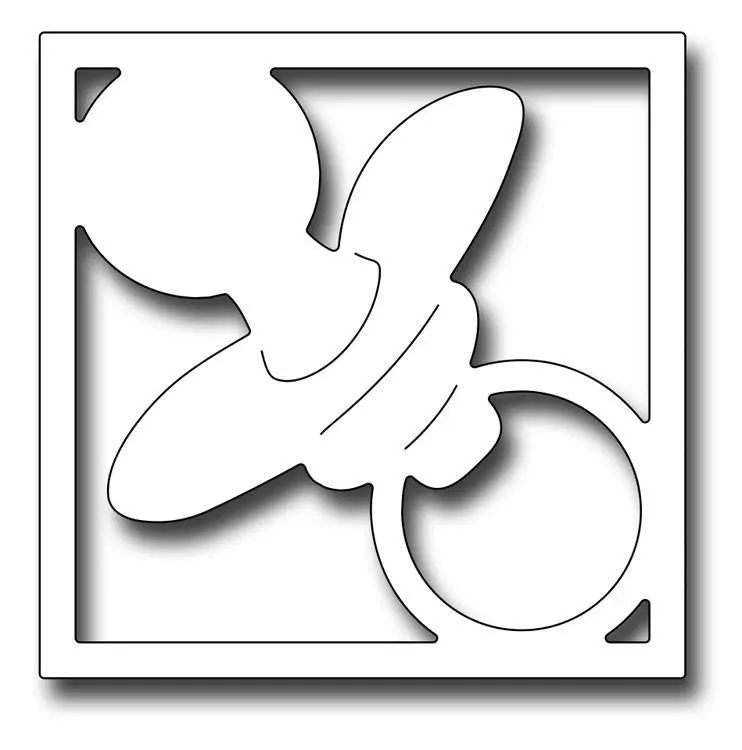 Frantic Stamper Precision Die - Pacifier Square 1