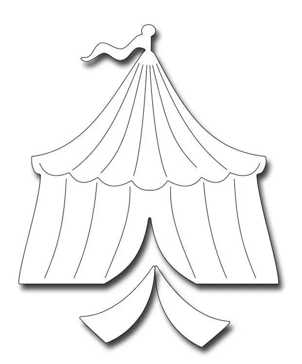 Frantic Stamper Precision Die - Circus Tent 1