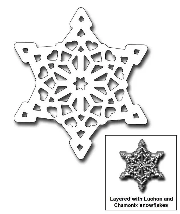 Frantic Stamper Precision Die - Courchevel Snowflake 1