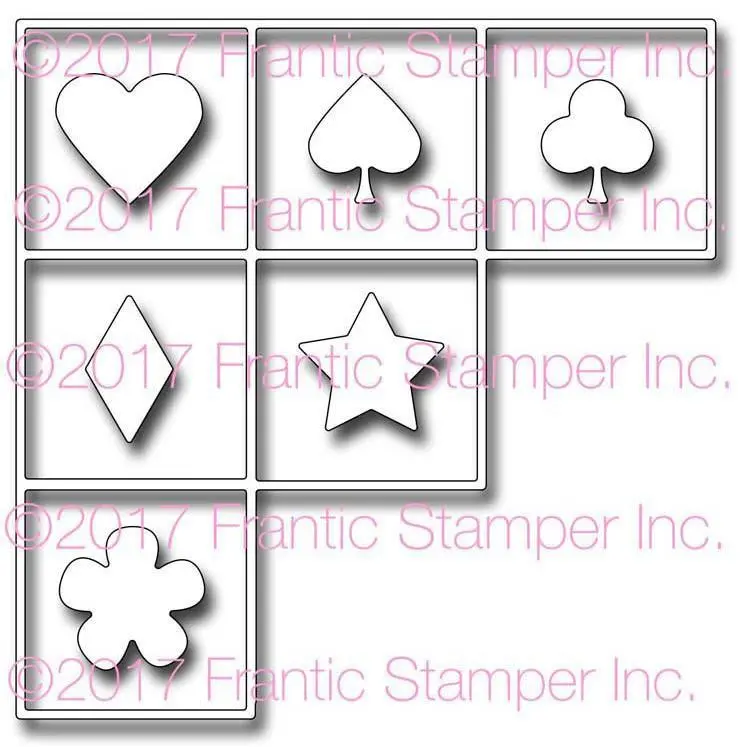 Frantic Stamper Precision Die - Corner Grid And Motifs 1