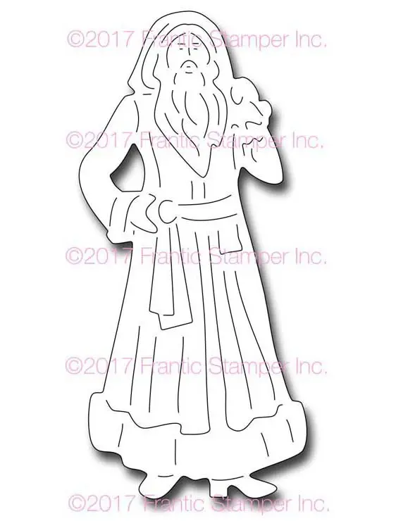 Frantic Stamper Precision Die - Vintage Father Christmas 1