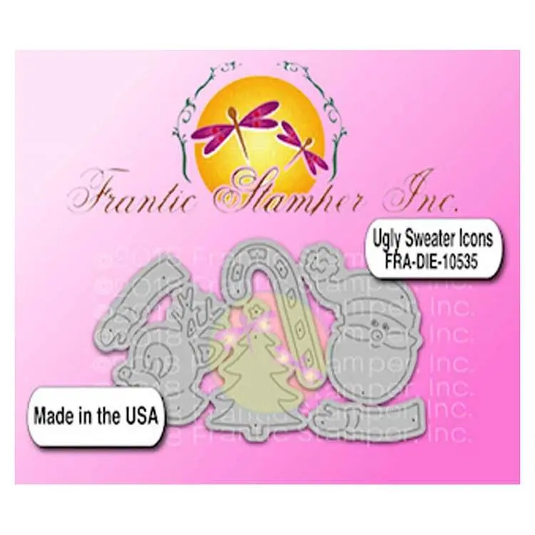 Frantic Stamper Precision Die - Ugly Sweater Icons 1