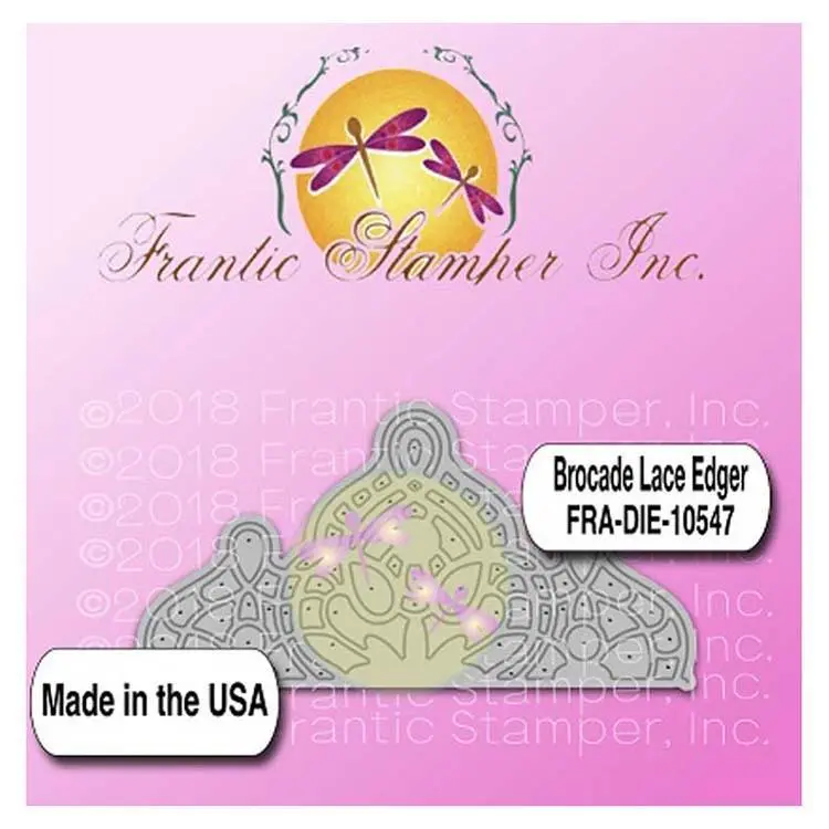 Frantic Stamper Precision Die - Brocade Lace Edger 1