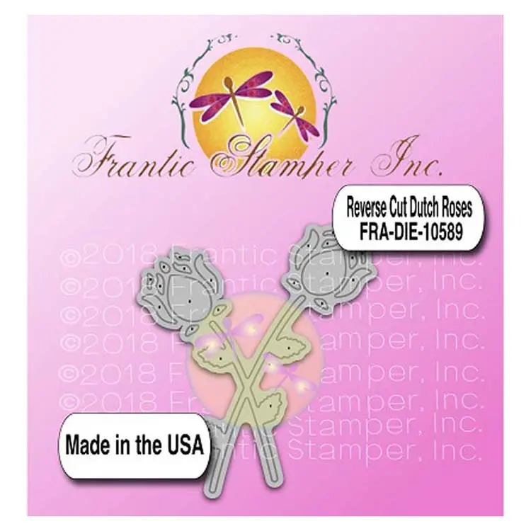 Frantic Stamper Precision Die - Reverse Cut Dutch Roses 1