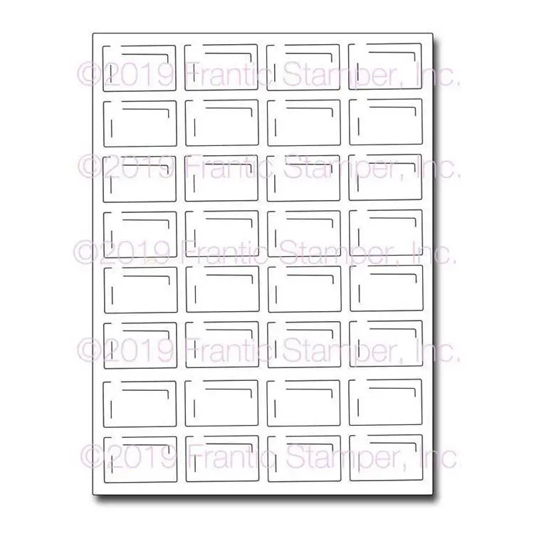 Frantic Stamper Precision Die - Chocolate Bar Card Panel 1