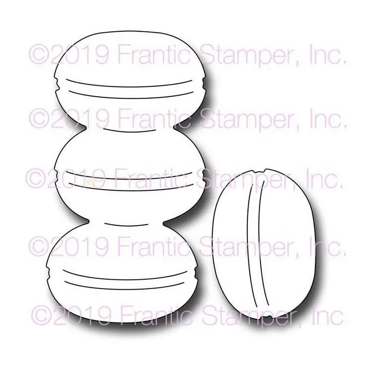 Frantic Stamper Precision Die - Macarons 1