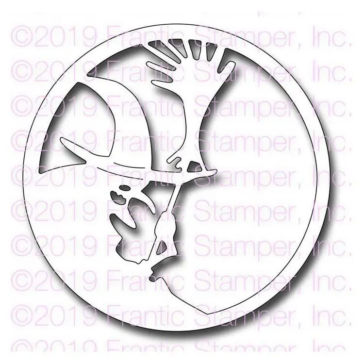 Frantic Stamper Precision Die - Witch Medallion 1