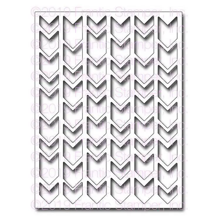 Frantic Stamper Precision Die - Broken Arrow Card Panel 1