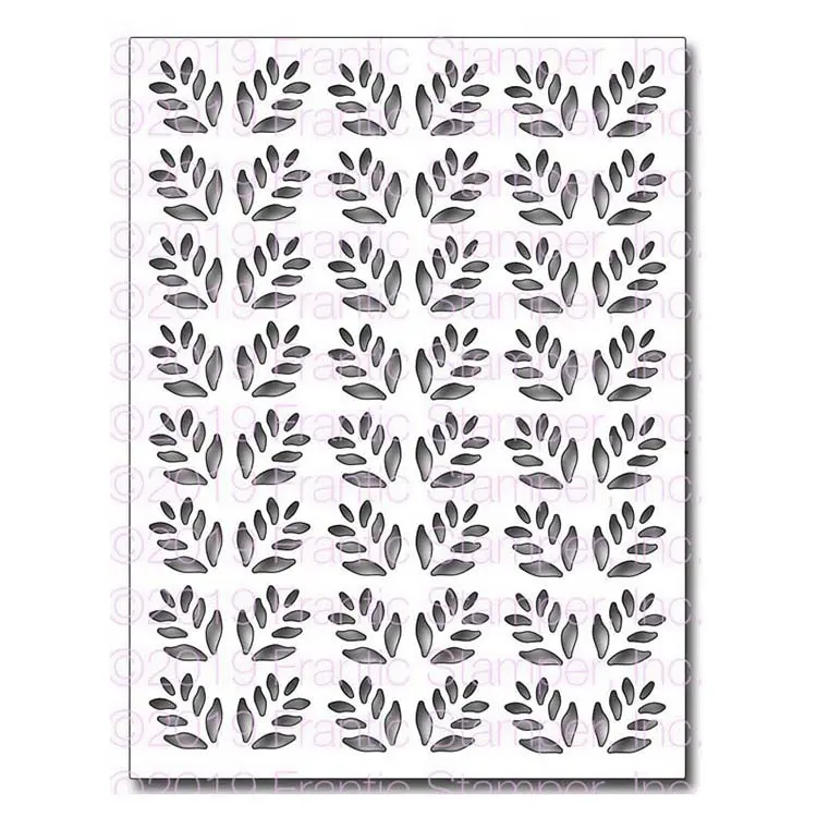 Frantic Stamper Precision Die - . Leafy Card Panel 1