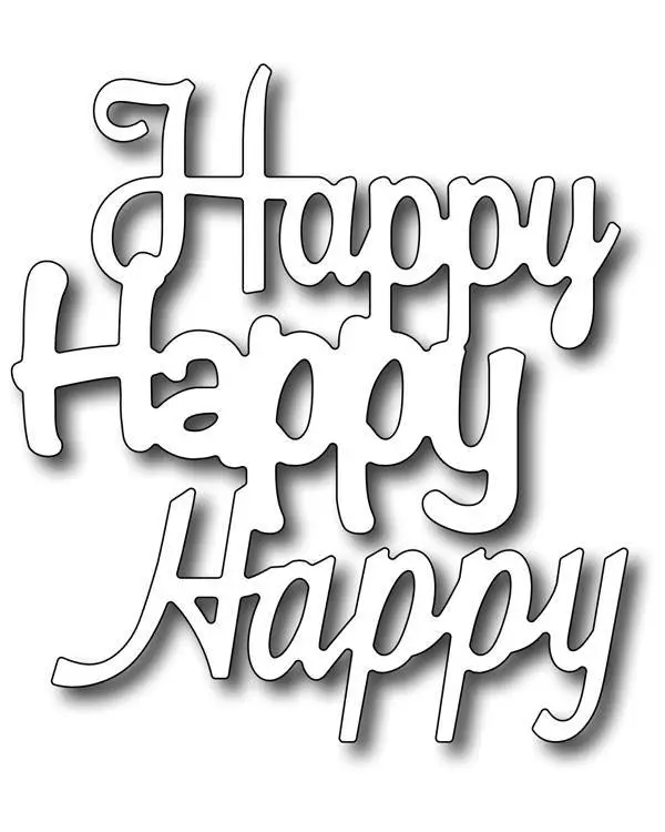 Cutting Die - Happy 1