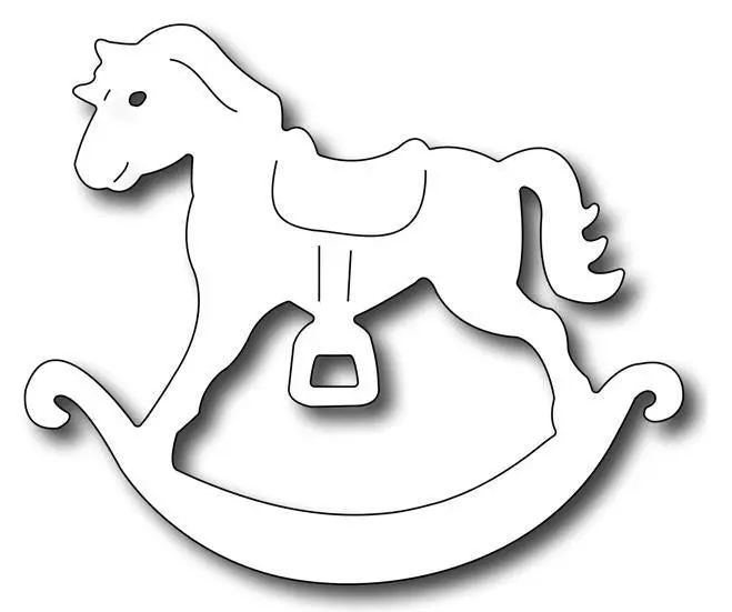 Frantic Stamper - Precision Dies - Rocking Horse 1