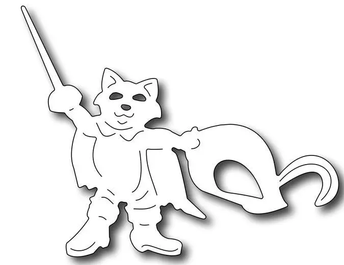 Frantic Stamper Precision Die - Puss In Boots 1