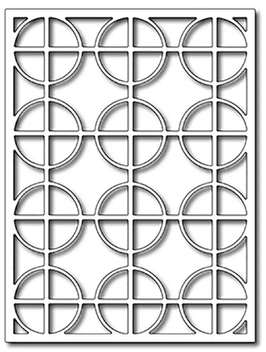 Frantic Stamper Precision Die - Circle Cross Card Panel 1