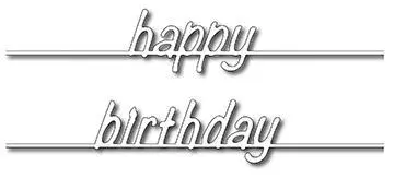 Frantic Stamper Precision Die - Happy Birthday On A Wire (2) 1