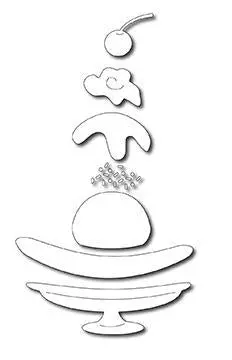 Frantic Stamper Precision Die - Banana Split (7) 1