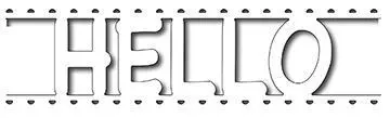 Frantic Stamper Precision Die - Hello Card Band 1