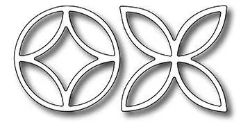 Frantic Stamper Precision Die - Lattice Flower Accents (Set Of 2 Dies) 1