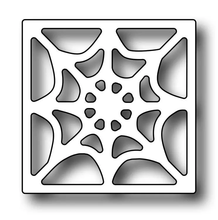 Frantic Stamper Precision Die - Square Vignette Spider Web Insert 1