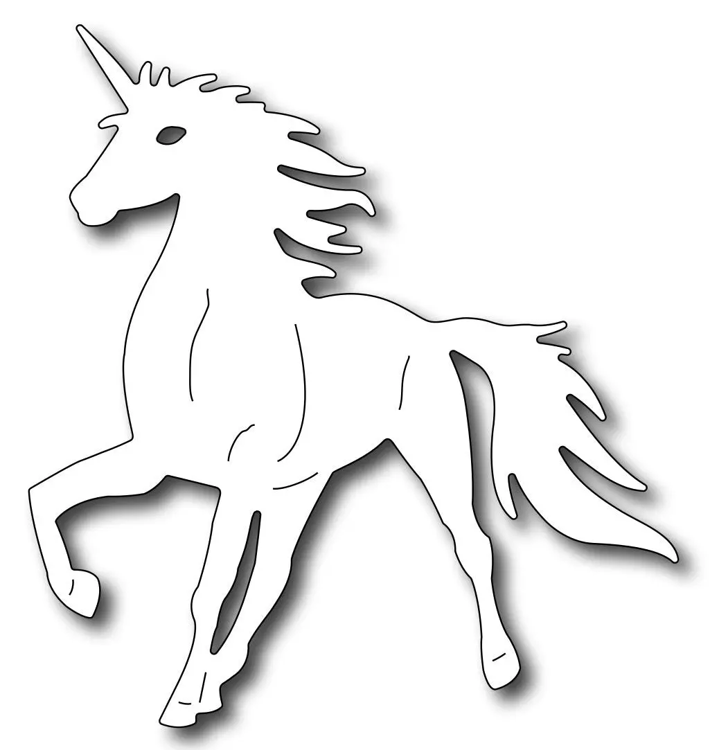 Frantic Stamper Precision Die - Large Unicorn 1
