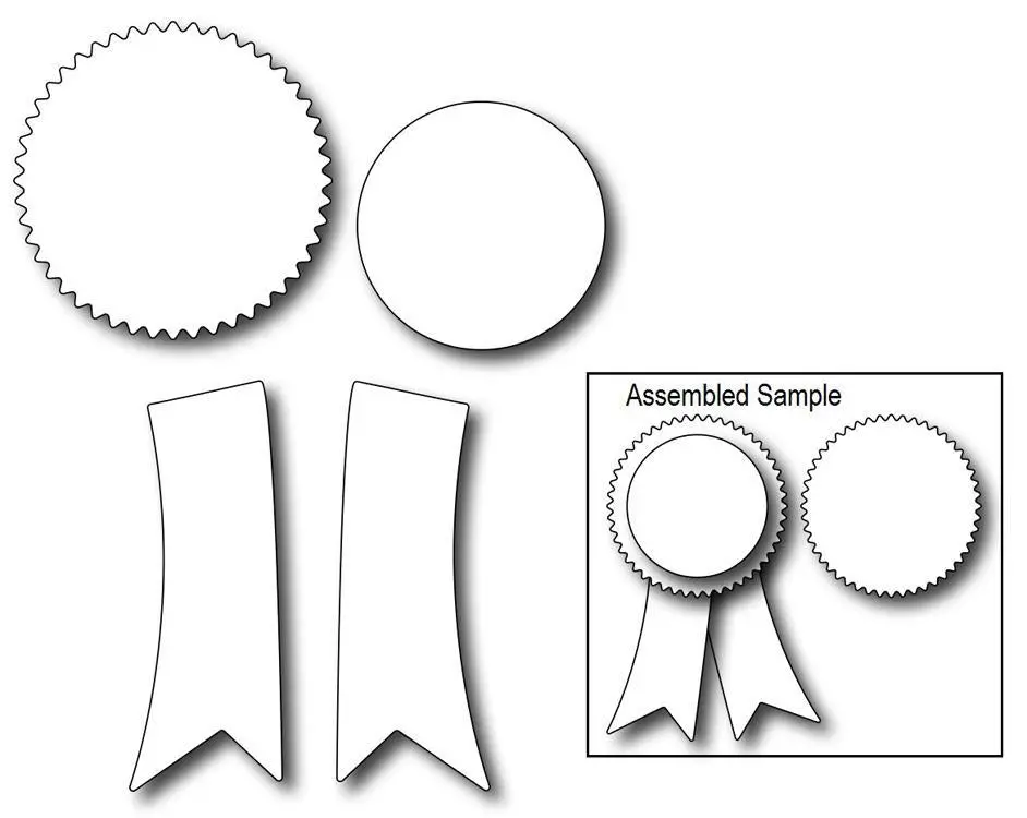 Frantic Stamper Precision Die - Seal And Ribbon 1