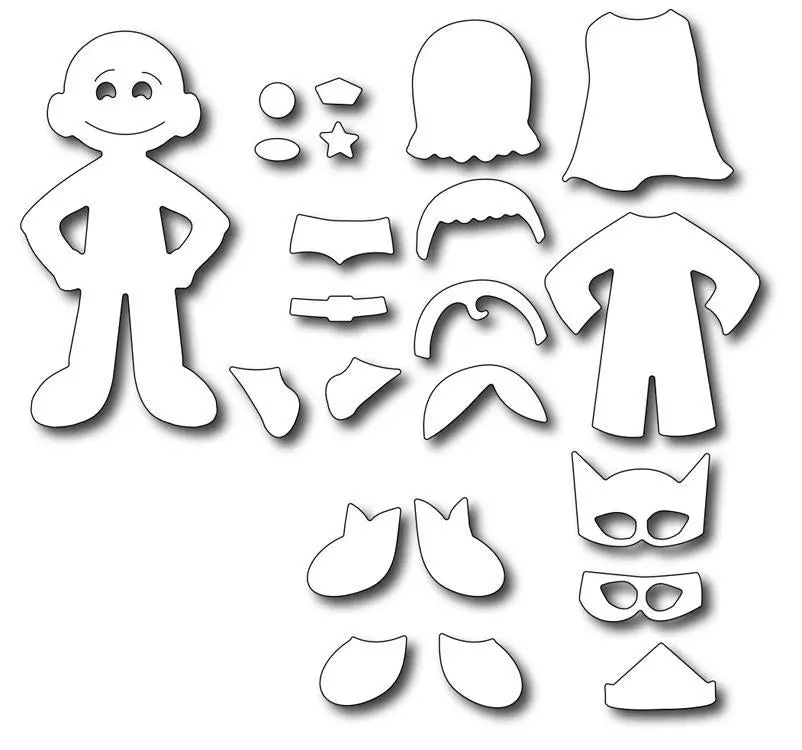 Frantic Stamper Precision Die - Super Hero Kid 1